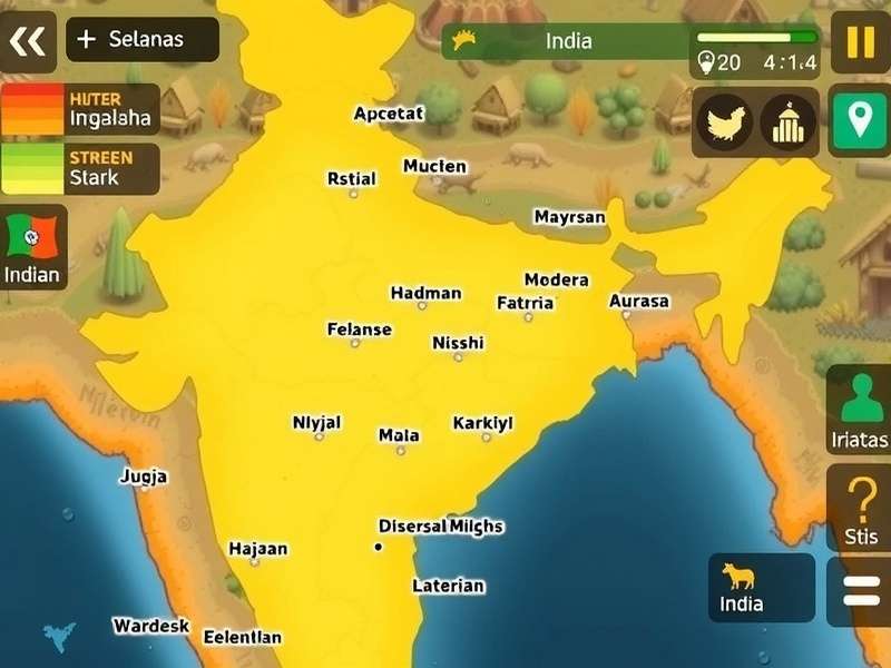 Desi Survival King player distribution map in India